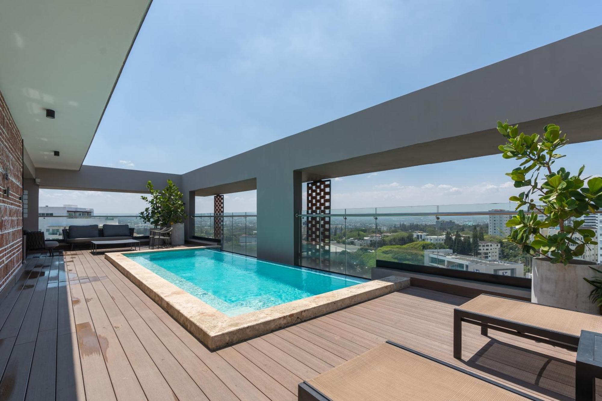 Modern Luxury Condo With Rooftop Pool & Gym Santiago De Los Caballeros Eksteriør billede